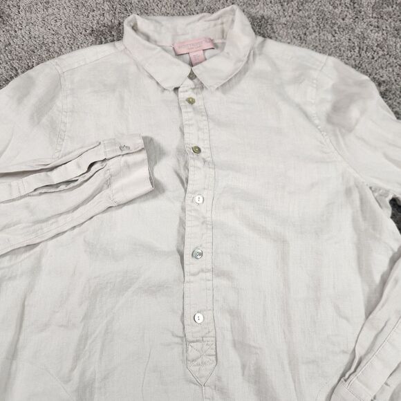 St. Tropez West Tunic‎ Top Womens Small Linen Lagenlook Beach Wear Lightweight - Picture 3 of 10